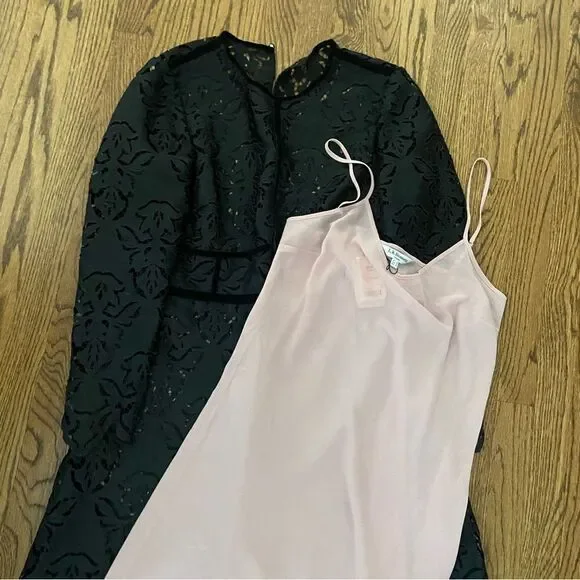 NWT New L.K. Bennett London Eloise black lace dress UK 16 US 12 - Picture 8 of 9